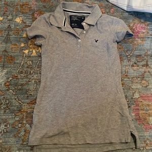 Grey XS Abercrombie & Fitch Y2K long length, short sleeves EUC/Like New